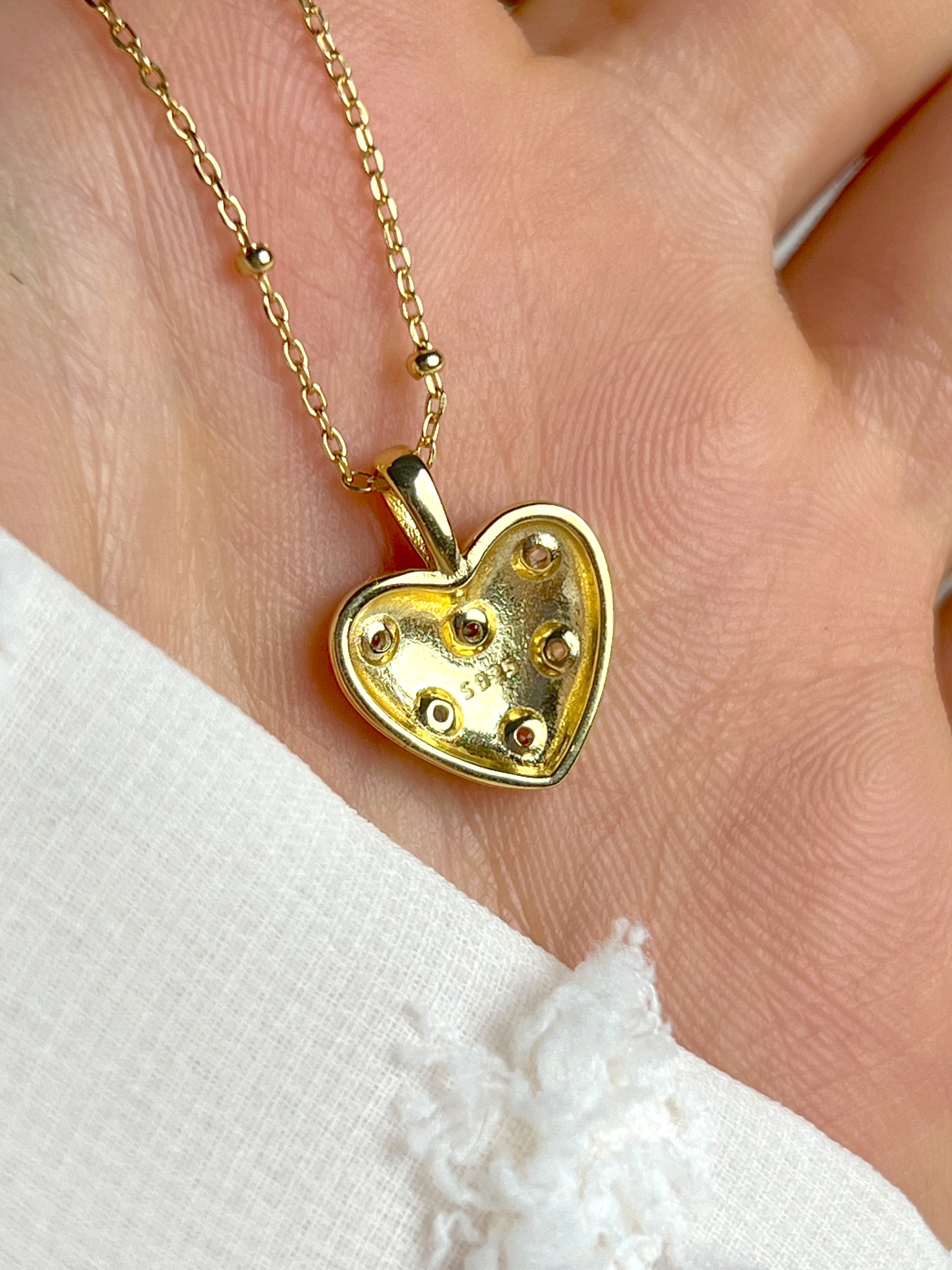 Mi collar de corazón de diamantes