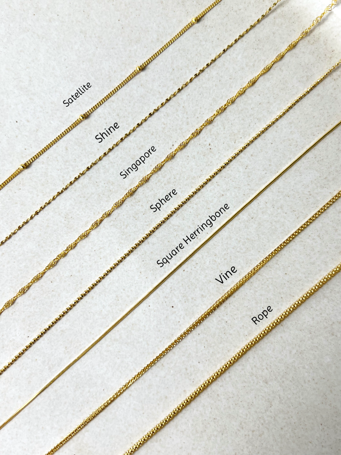 Cadenas de oro clásicas