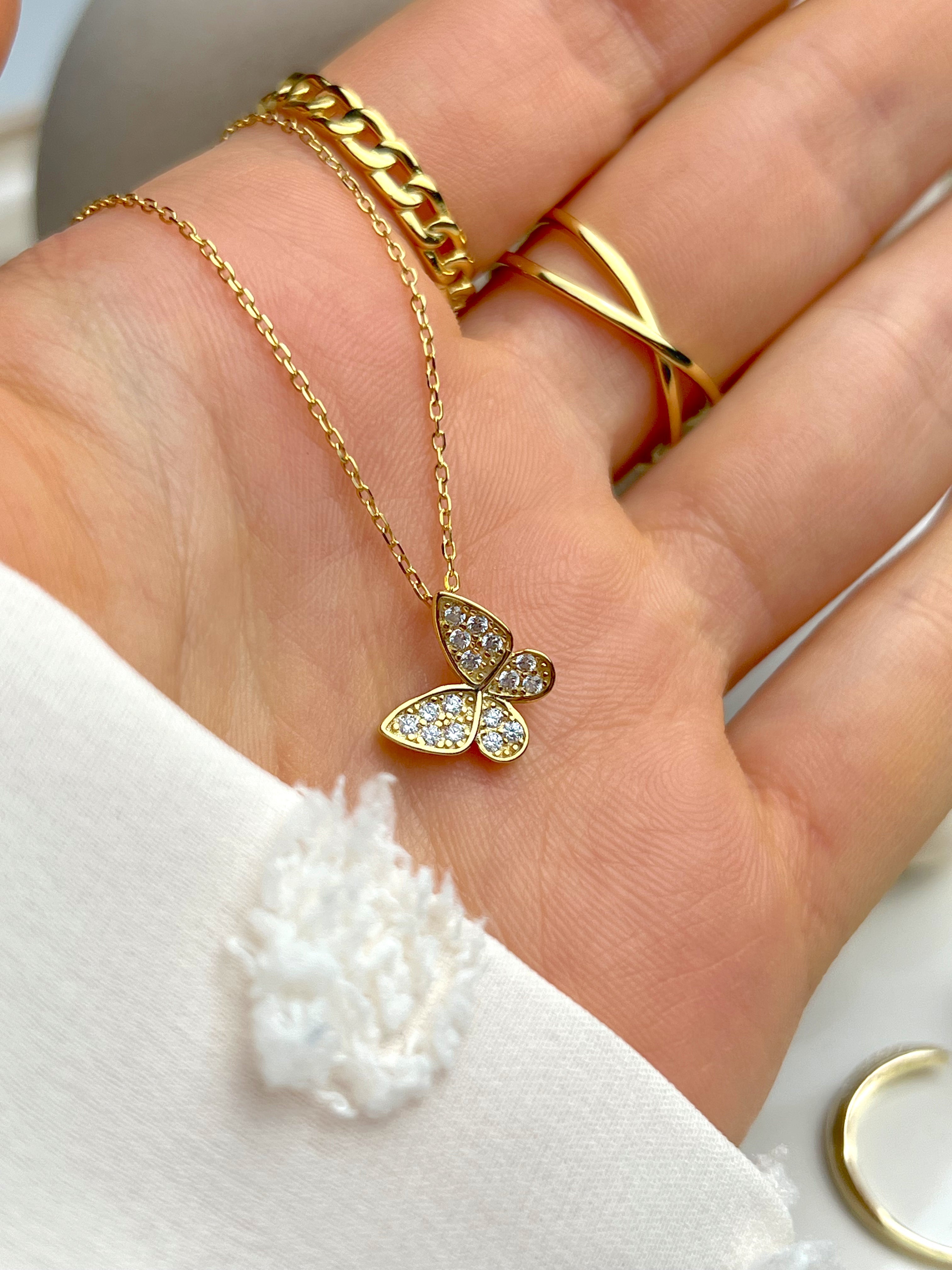Collar de mariposa
