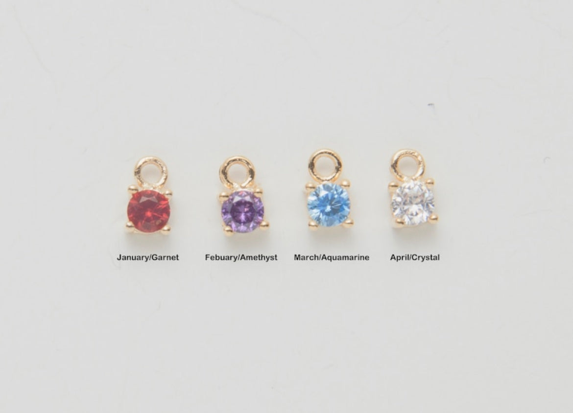 Dije de piedra de nacimiento (para collar y pulsera)