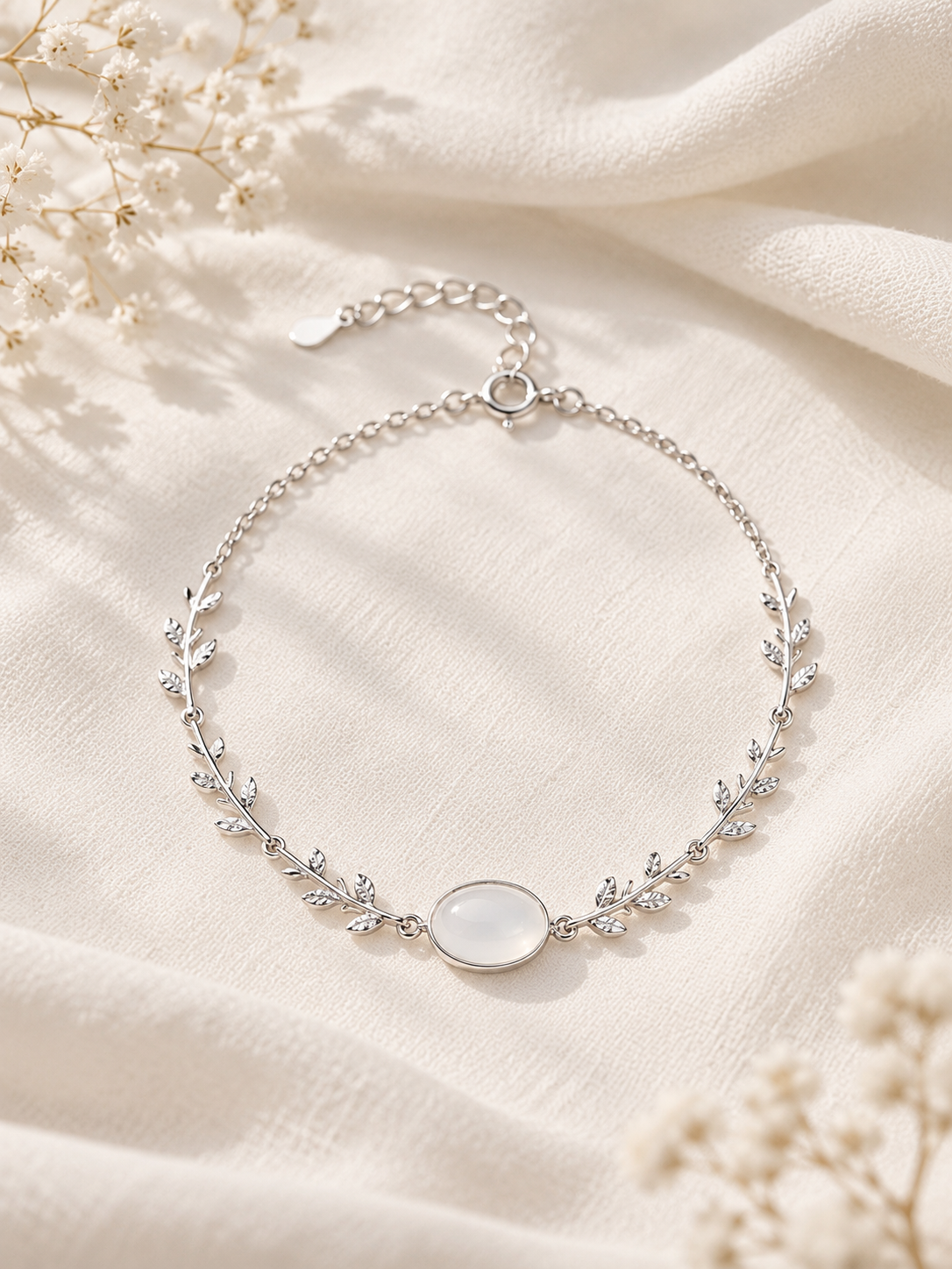 Moonstone Bracelet Sterling Silver