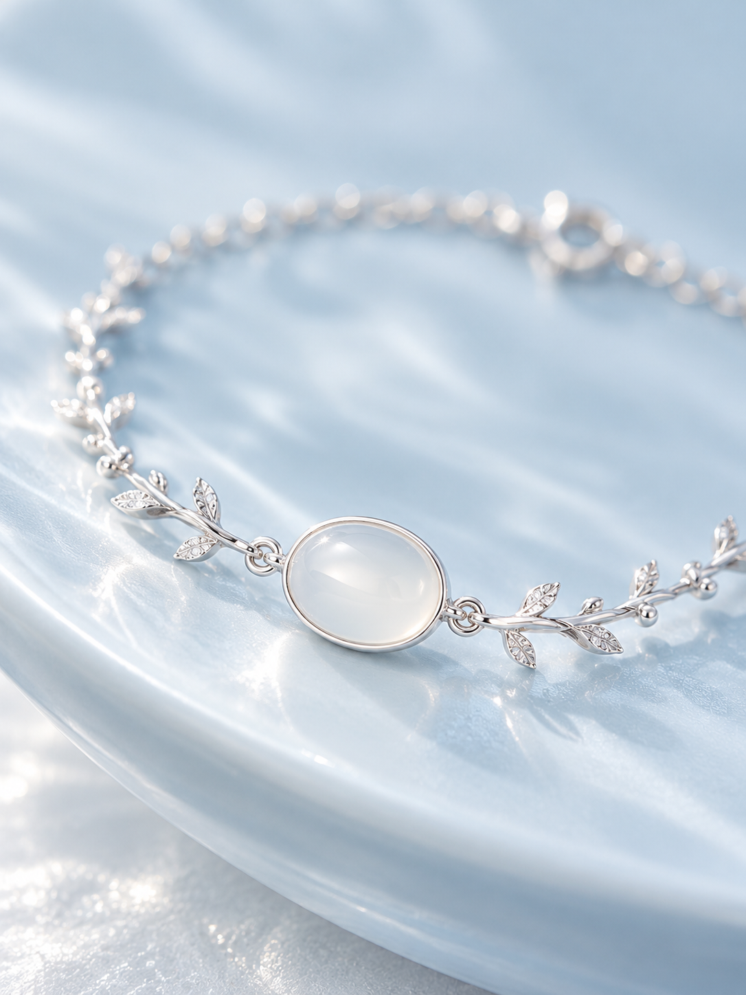 Moonstone Bracelet Sterling Silver