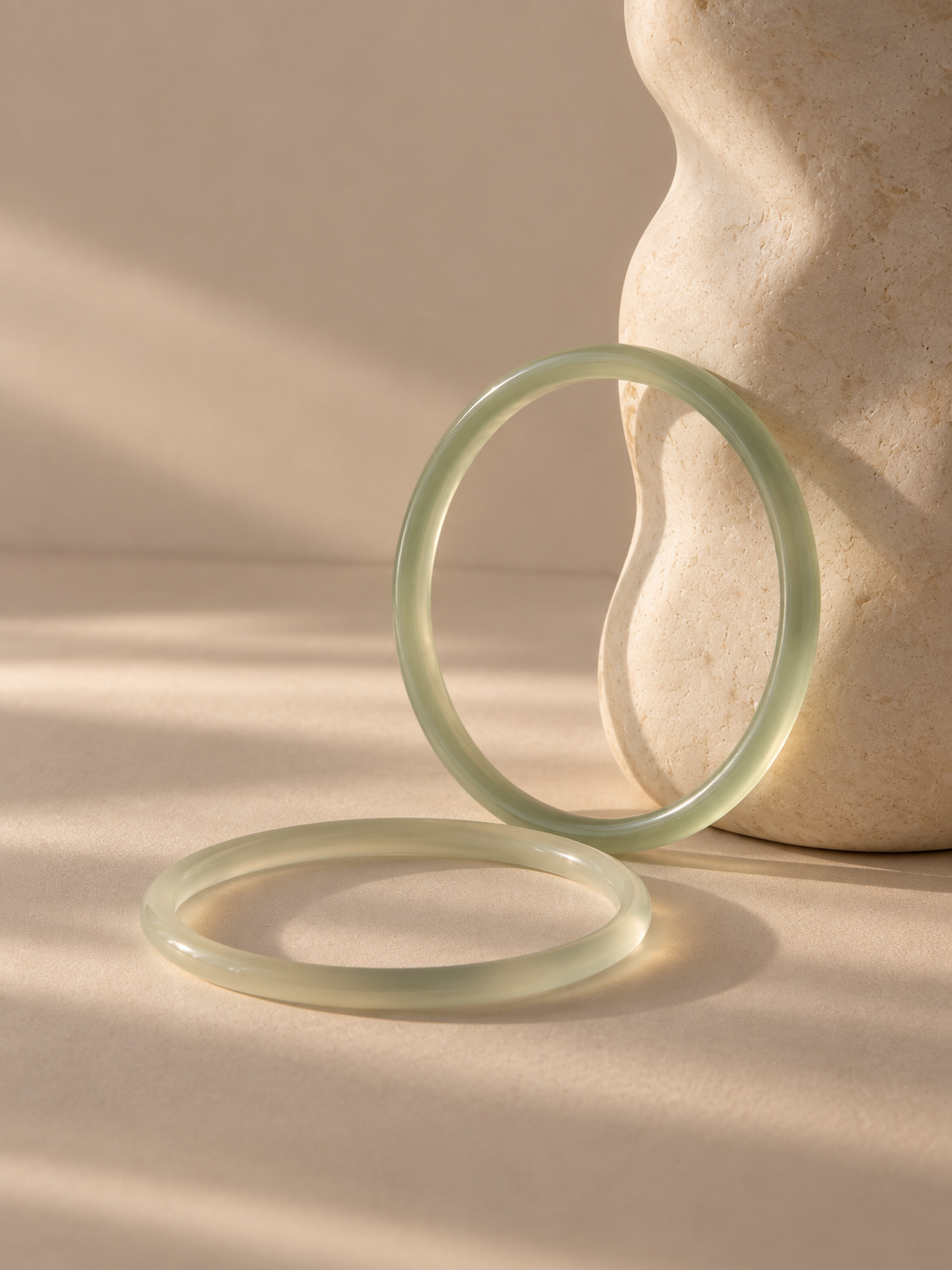 Skinny Jade Bangle Set
