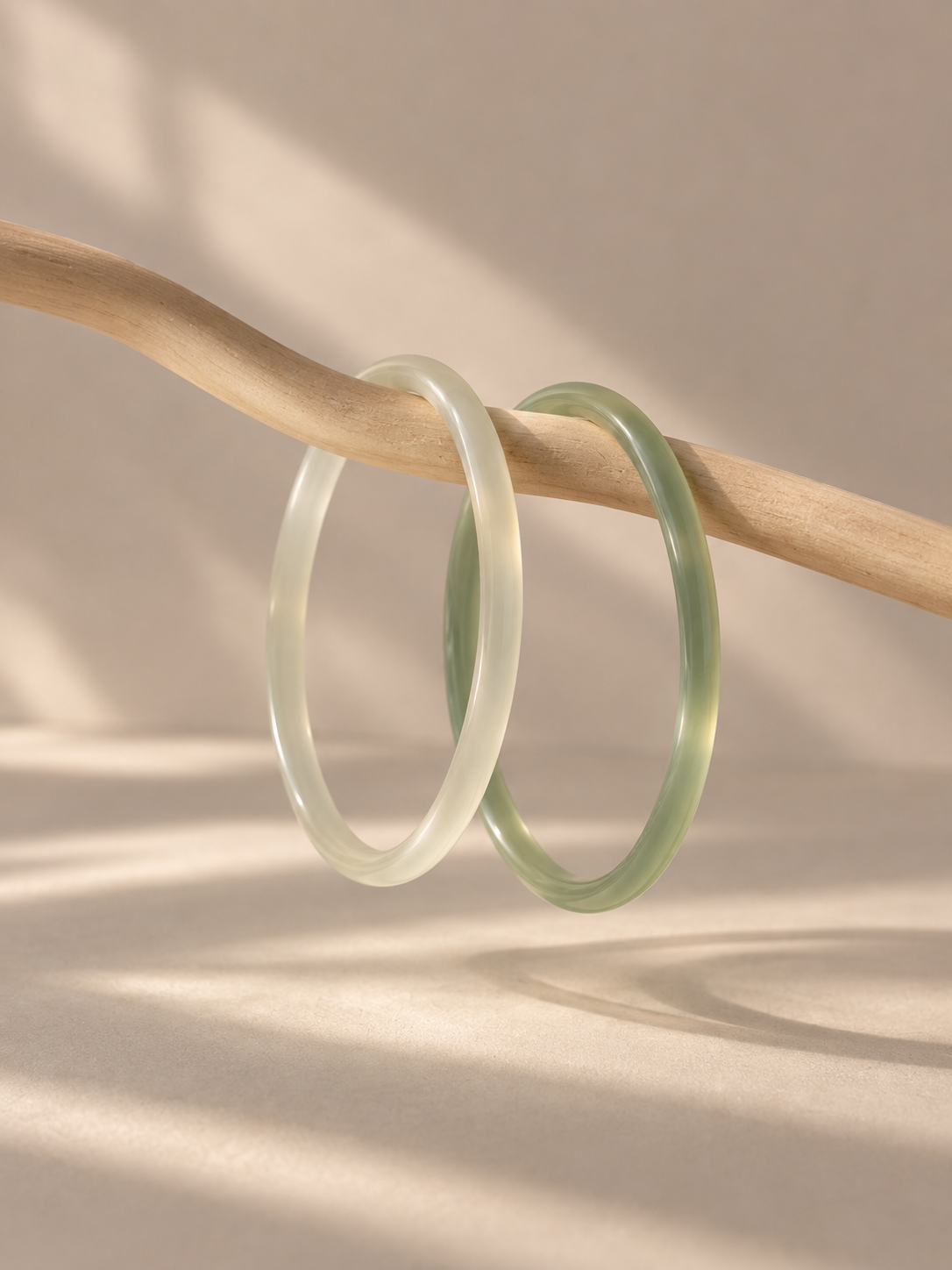 Skinny Jade Bangle Set