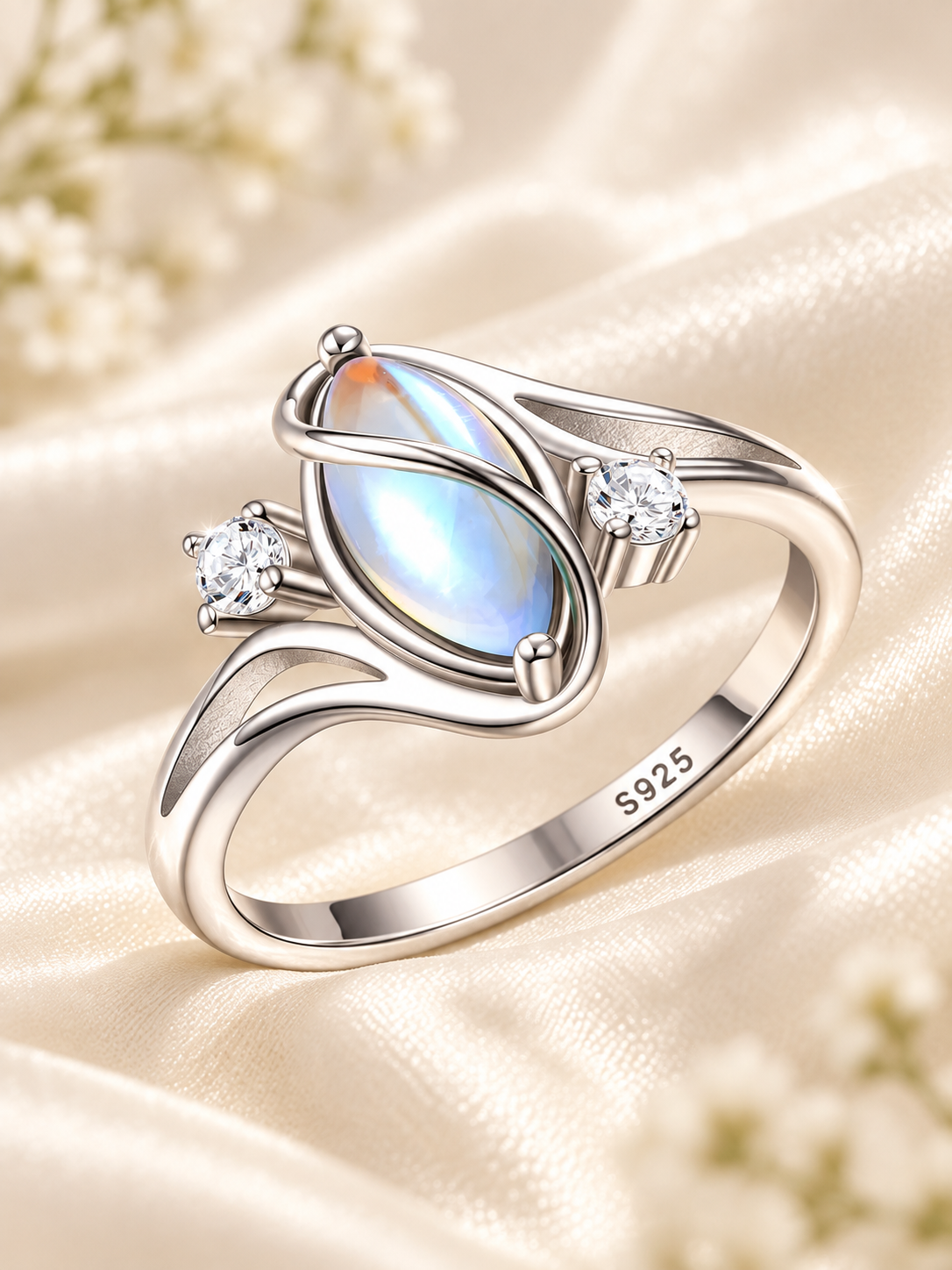 Moon Stone Ring