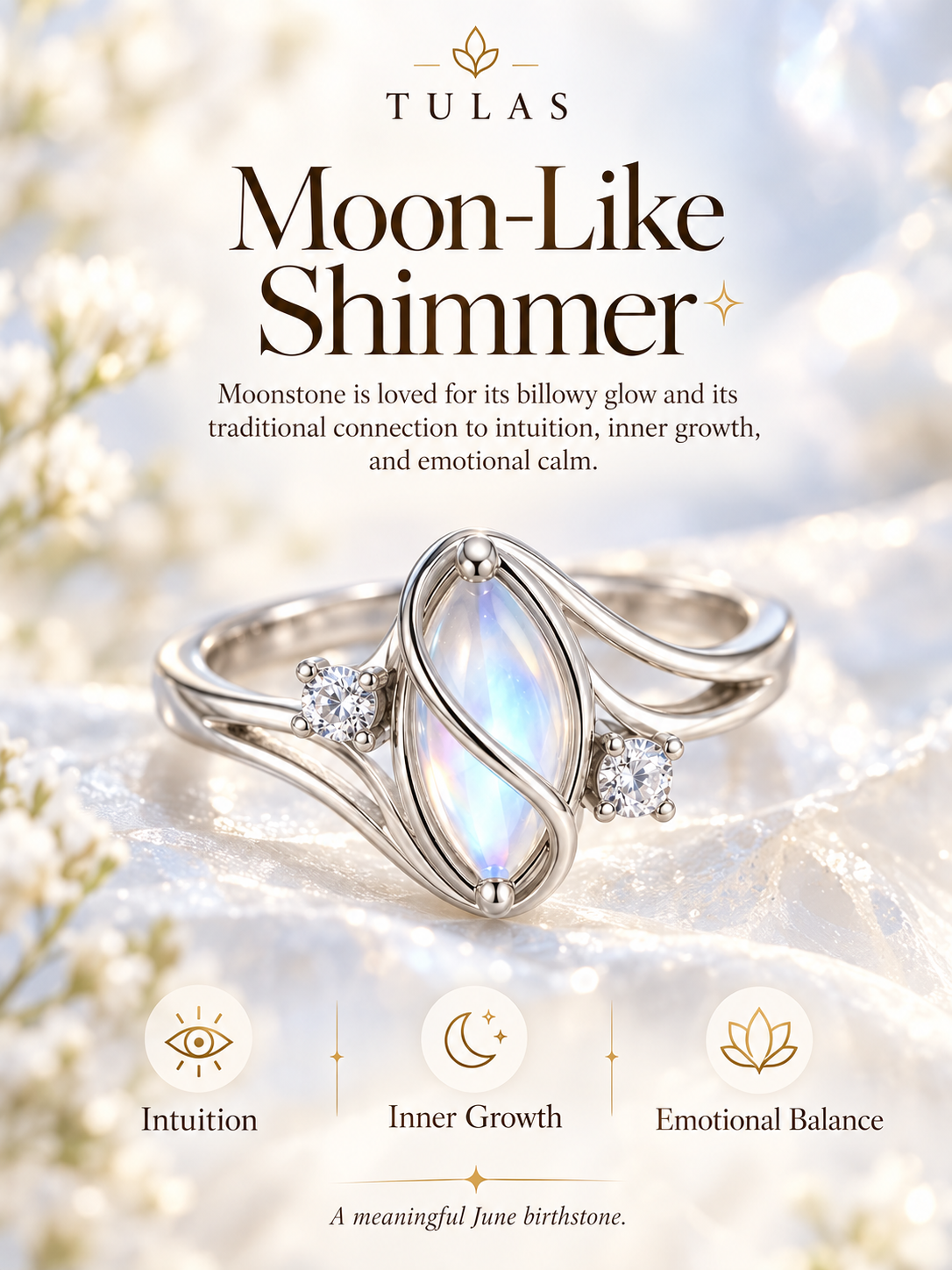 Moon Stone Ring
