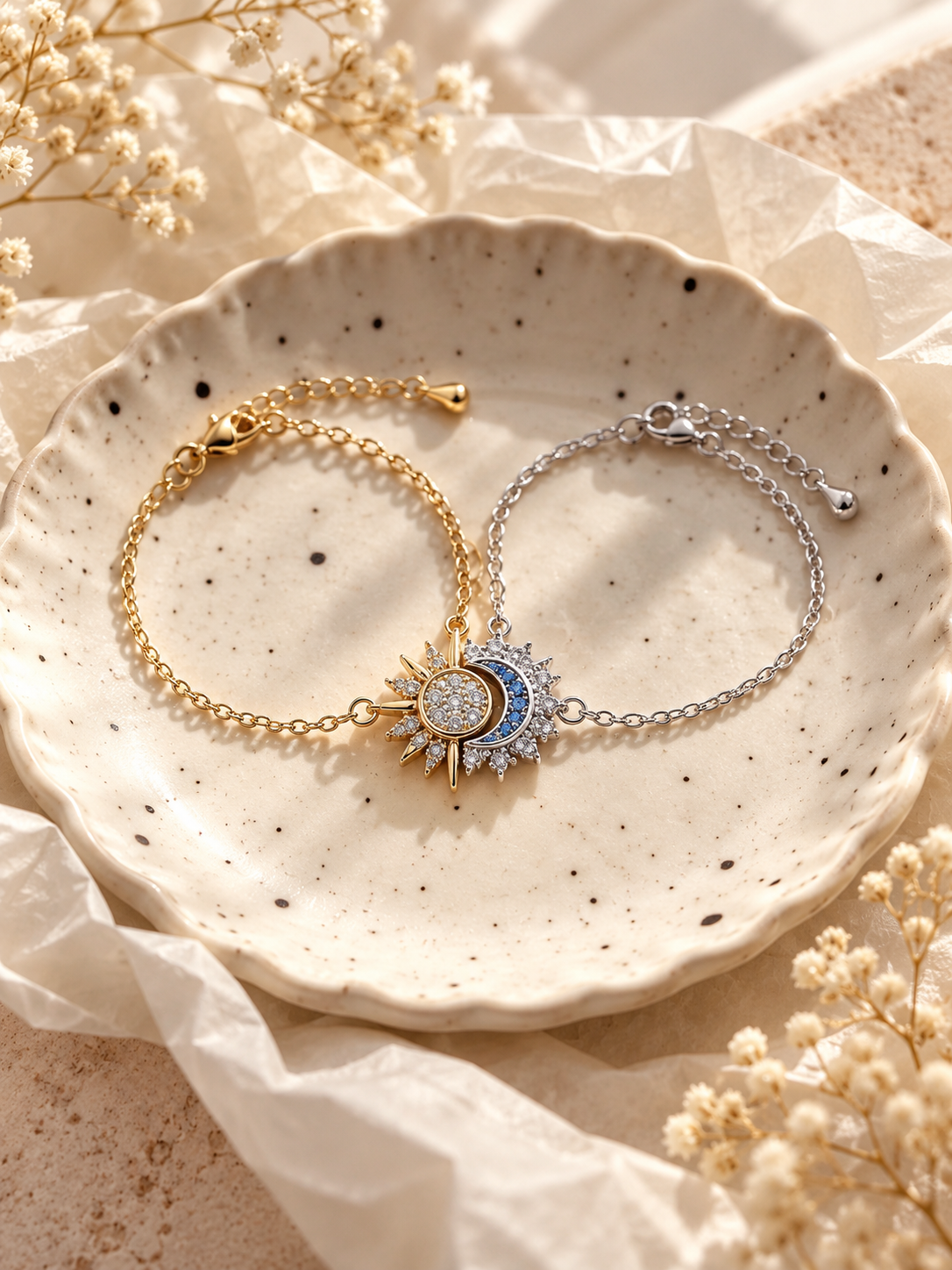 Sun & Moon Bracelet Set