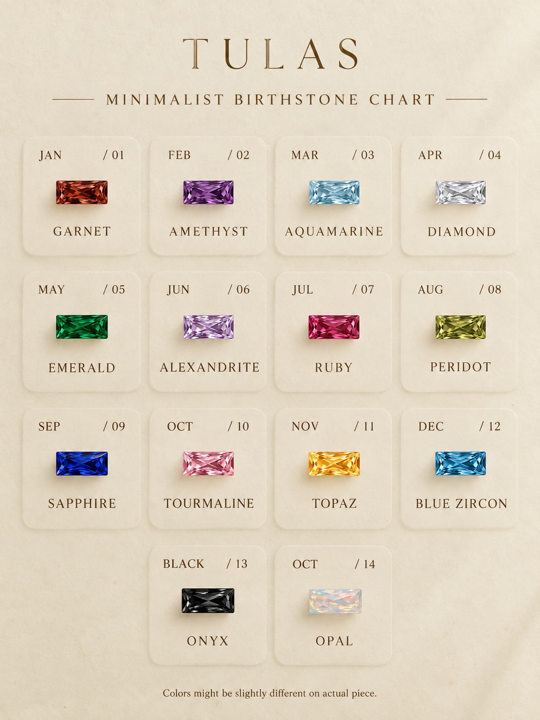 Baguette Duo Birthstone Ring