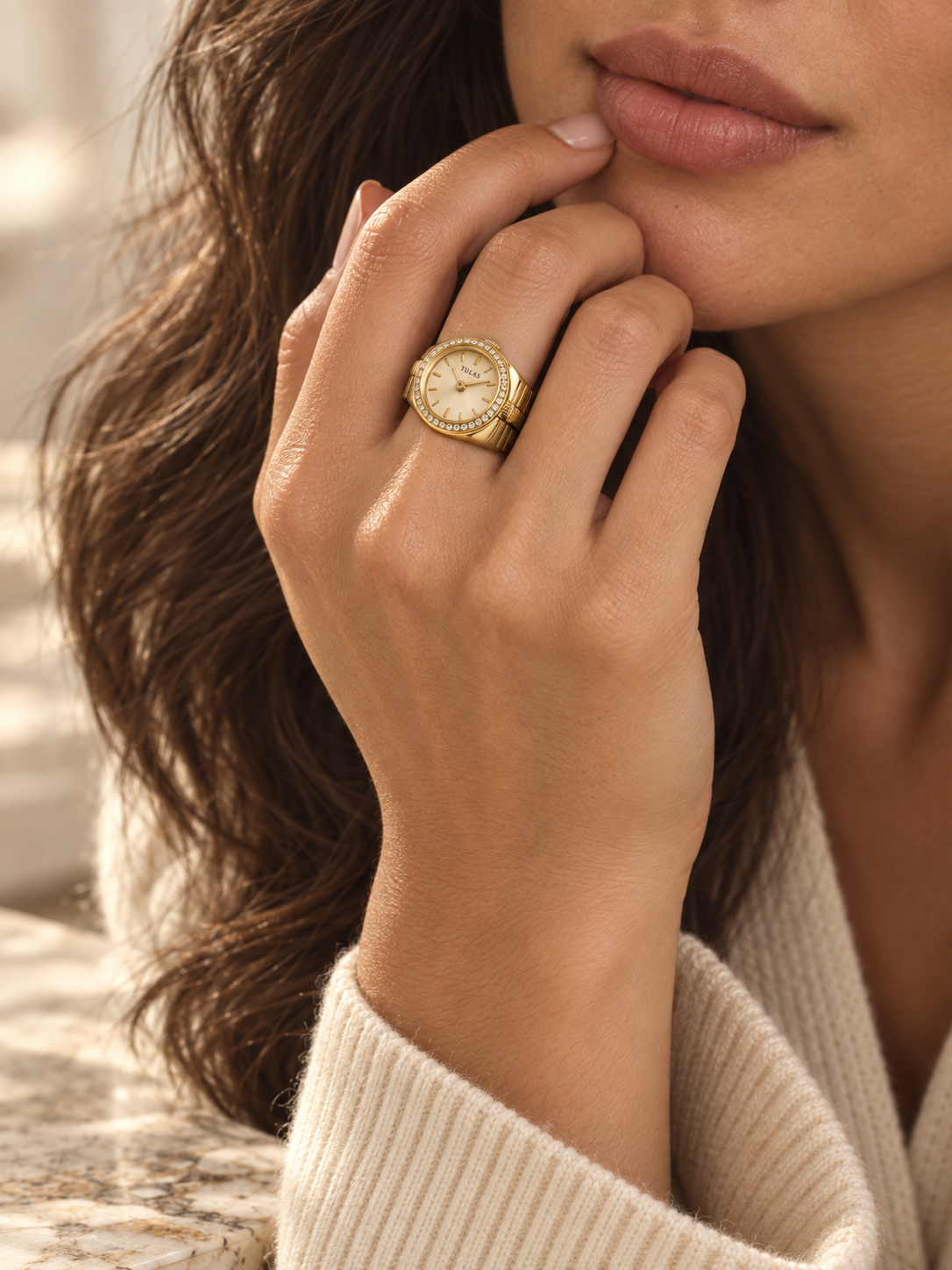 Vintage Watch Ring - Adjustable Sizing