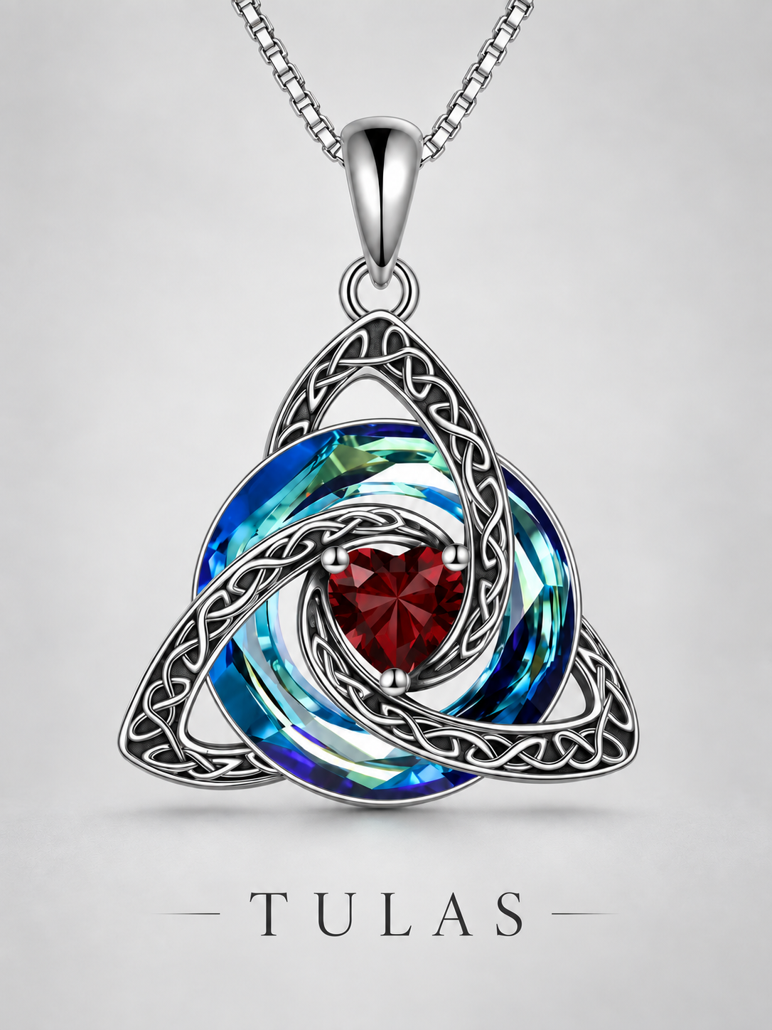 Celtic Knot Birthstone Necklace