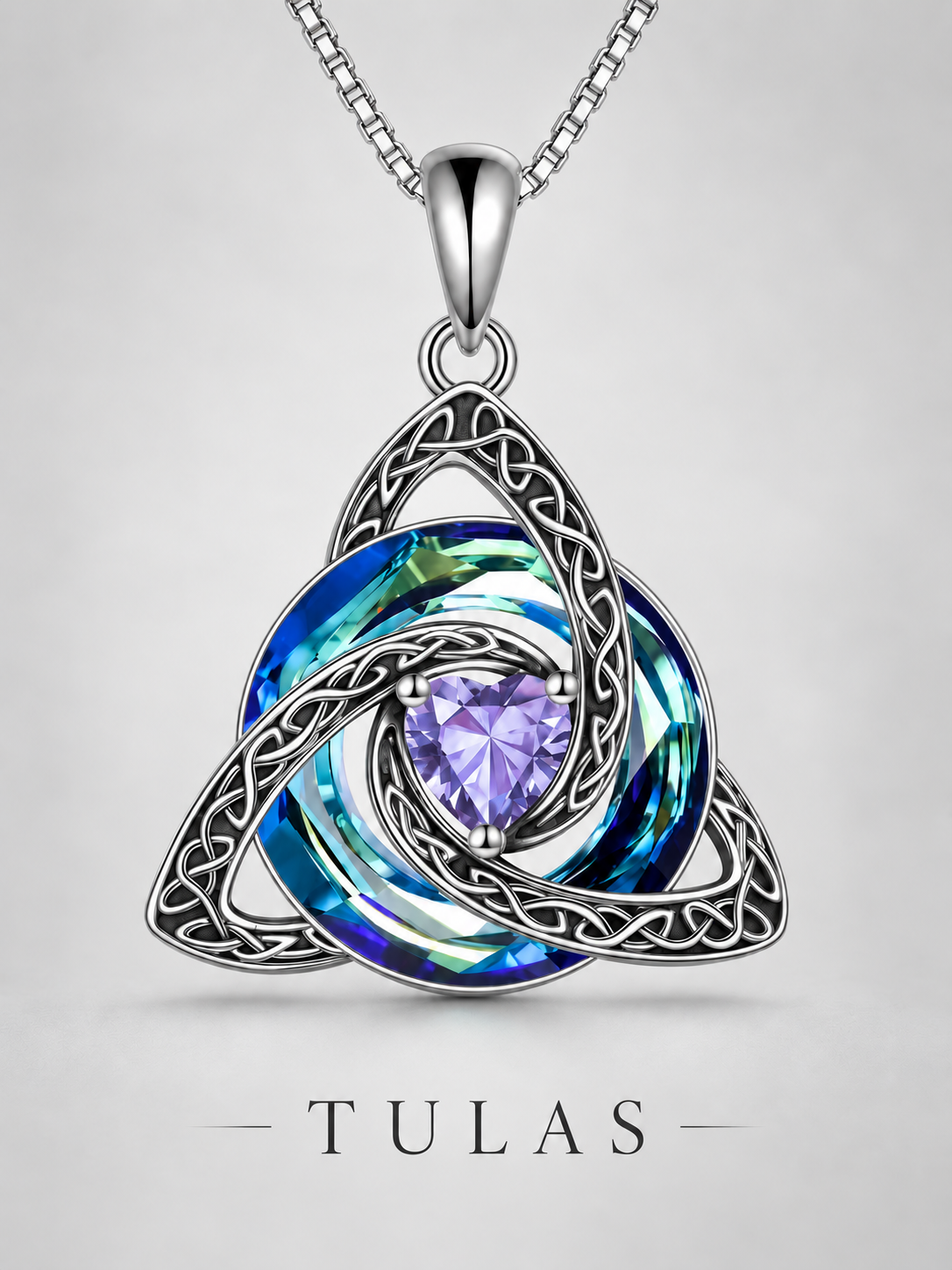 Celtic Knot Birthstone Necklace