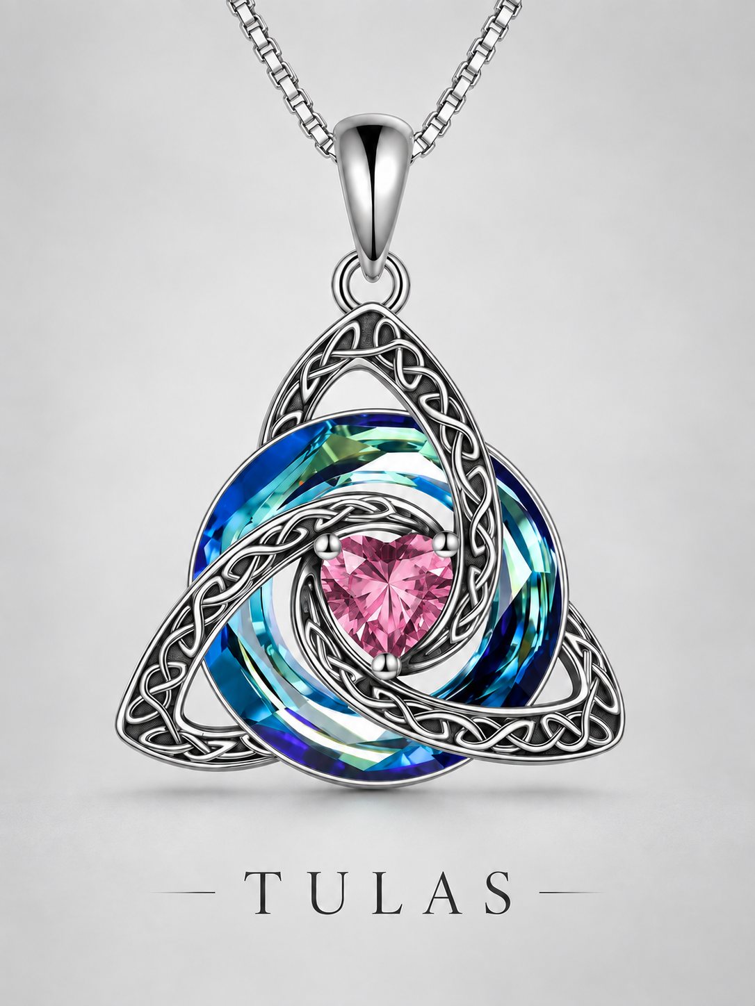 Celtic Knot Birthstone Necklace